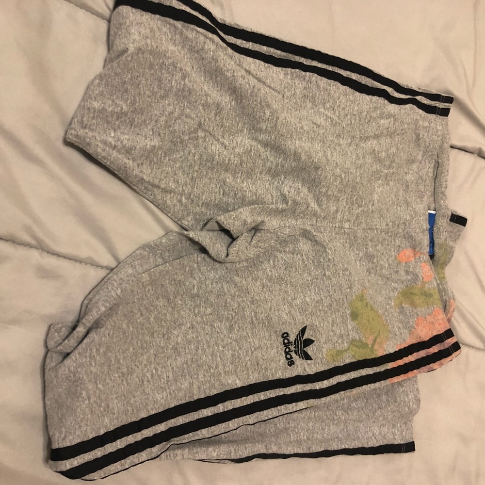 Adidas Legging (with roses on the pant legs)